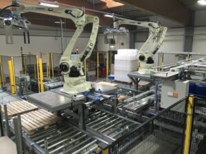 מערכות רובוטיקה לאריזה, סימון שינוע ומשטוח לתעשיות שונות